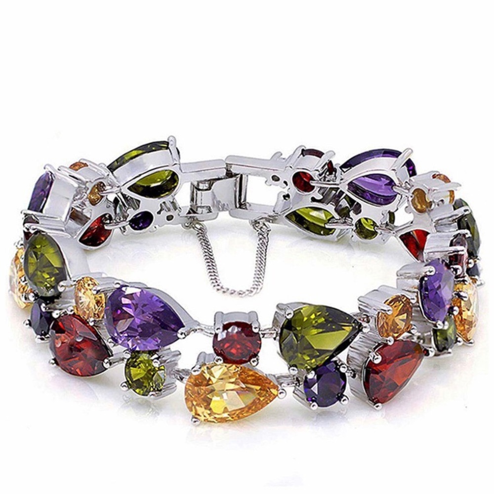 COPY - Vintage Style Multi-Gem Stone Bracelet